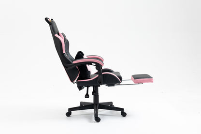 Cute Cat Gaming Chair with Paw Lumbar Cushion, PC Video Gamer Chair for Girl Teen Woman (Black) image 9