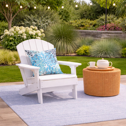 4 Pack Outdoor Pillow Covers ONLY 18x18 Inch, Water-Repellent Decorative Cushion Covers for Patio Furniture, Garden, Porch, Balcony and Outdoor-Teal and Grey Dahlia image 11