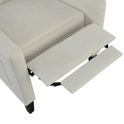Manual Adjustable WingBack Recliner Chair. with Foldable Side Table, USB Charging ports,Modern Comfy PushBack Reclining Chairs for Living Room, Bedroom,Dorm, Office image 8