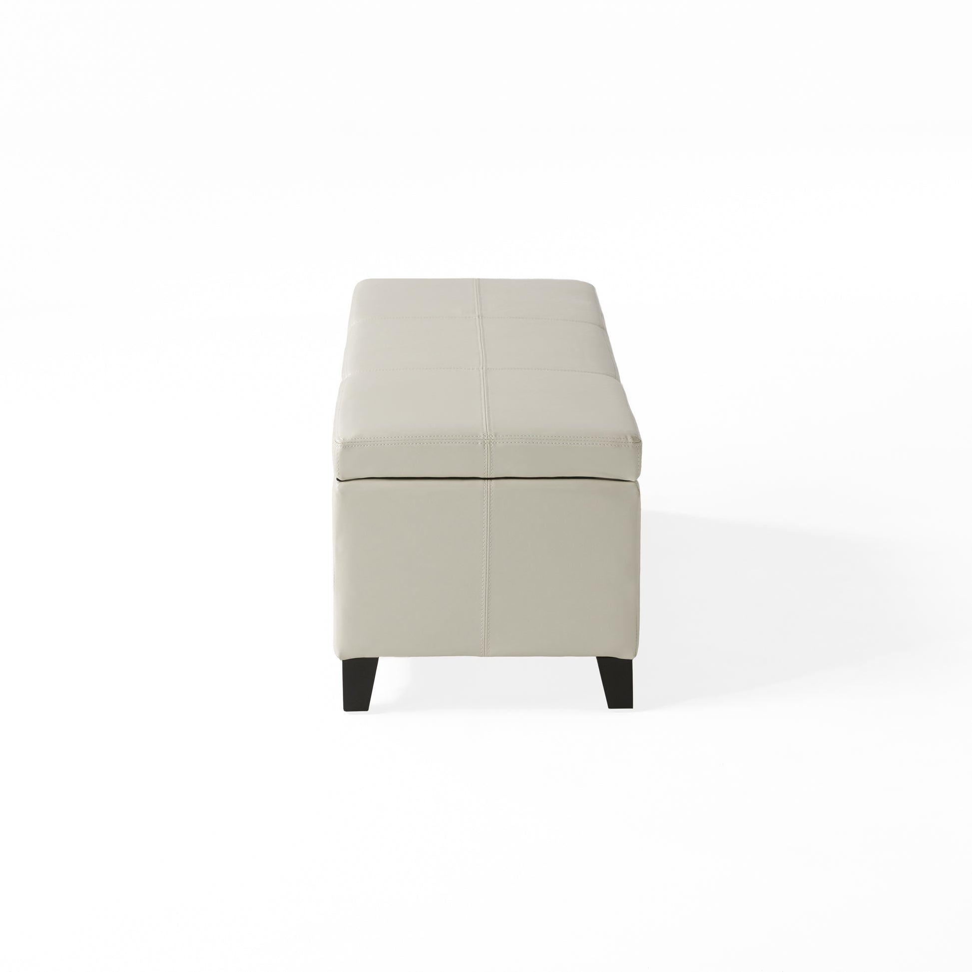 Upholstered PU Leather Storage Ottoman, Solid Wooden Legs (old sku 57742.00IVY) image 12