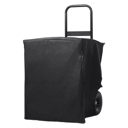 Firewood Log Cart, 250 lbs Capacity, Outdoor and Indoor Wood Rack Storage Mover with PU Wheels & Waterproof Cloth, Heavy Duty Steel Dolly Hauler, Firewood Carrier for Fireplace, Fire Pit, Black image 4