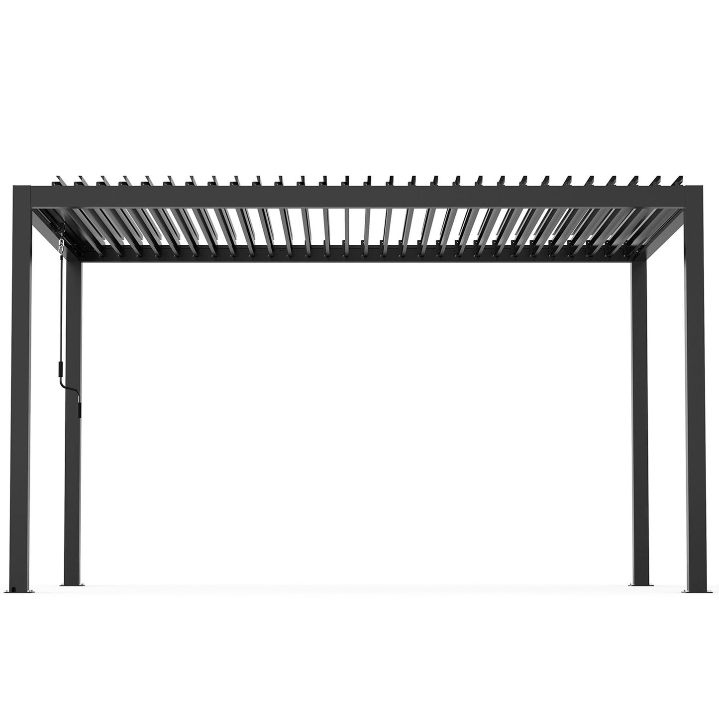 8640 Louver Pergola 10x13FT Aluminum Frame & Steel Louvers image 3