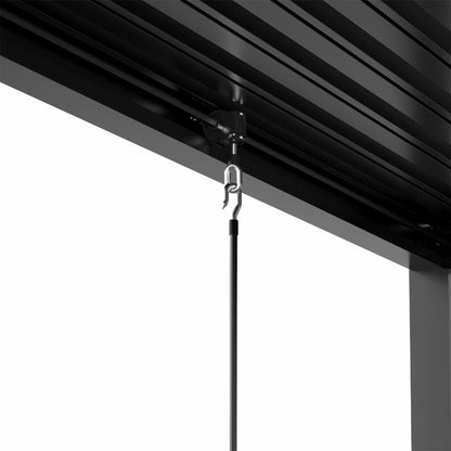 8640 Louver Pergola 10x13FT Aluminum Frame & Steel Louvers image 4