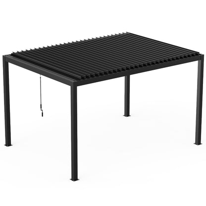 8640 Louver Pergola 10x13FT Aluminum Frame & Steel Louvers image 2
