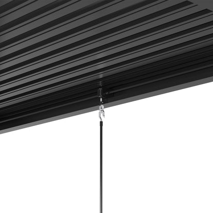 8640E Louver Pergola 10x19FT Aluminum Frame & Steel Louvers image 6