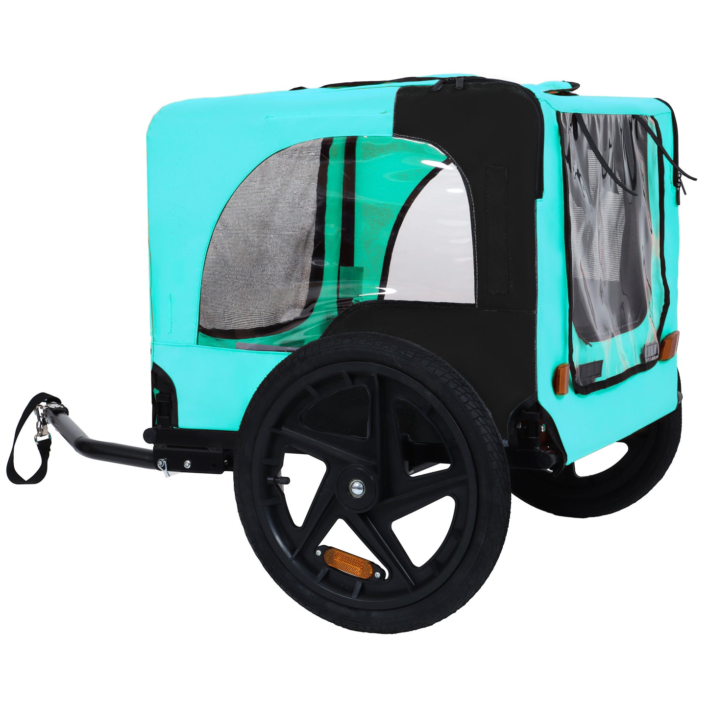 Pet Bike Trailer Dog Cart for Bicycle,Suitable for Small and Medium Pets, Easy Folding Cart Frame, Quick Release Wheel, Non-Slip Floor, Internal Leash image 5