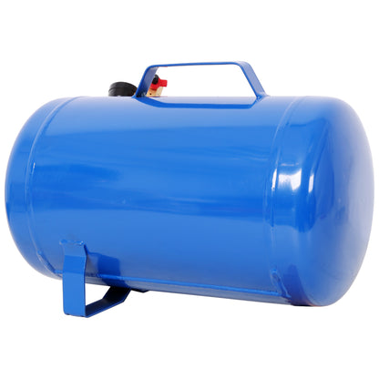 Portable 7 Gallon Air Tank, Lightweight Durable Air Compressor Tank with Pressure Gauge, Safety Valve and 47 Inch Hose for Easy Tool Connection,Blue Color image 6