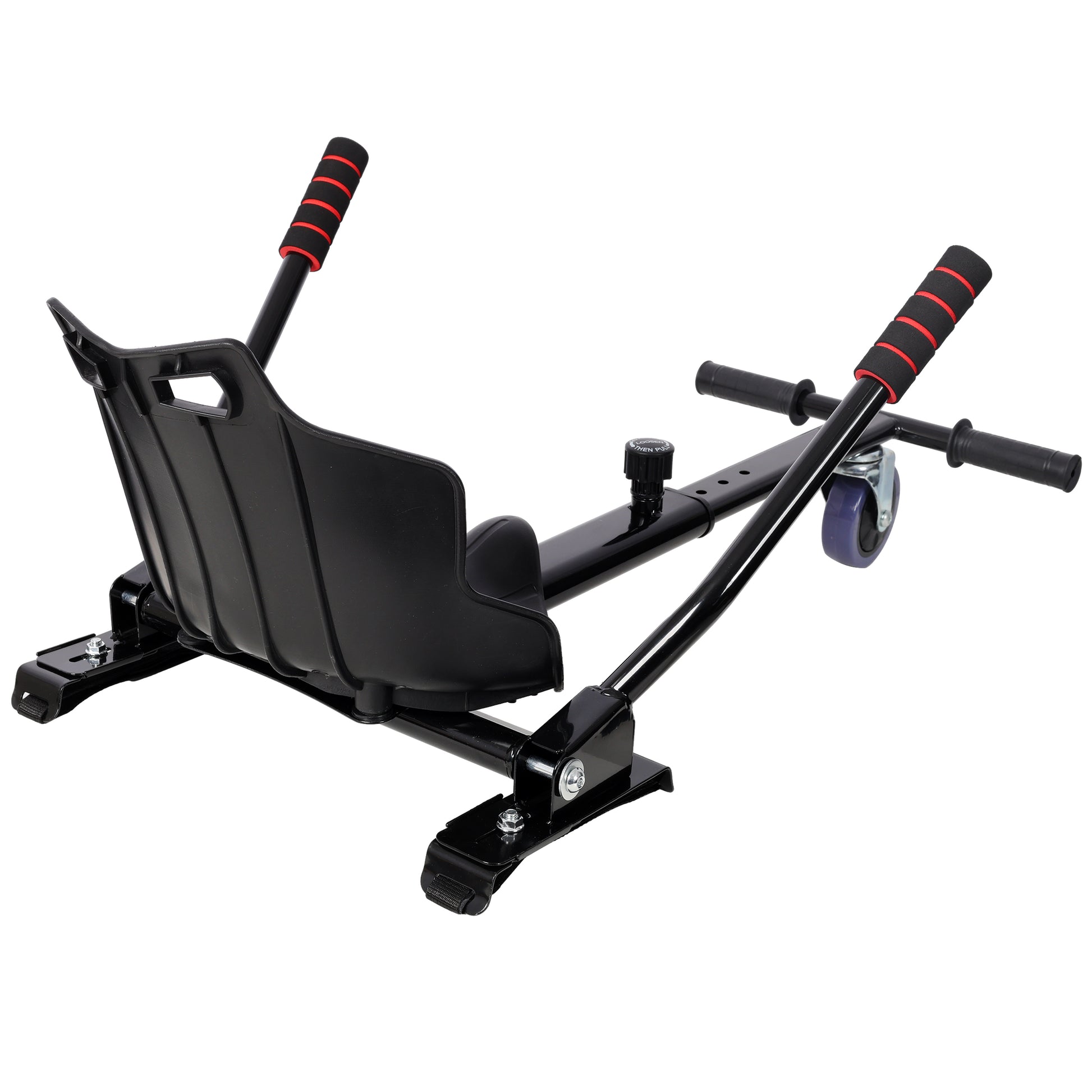 Hoverboard Seat Attachment Go-Kart,Fits 6.5" 8"10" Hoverboards,Sturdy Adjustable Off-Road Frame,Hover Cart for Family Fun,not include Hoverboard,Black image 4