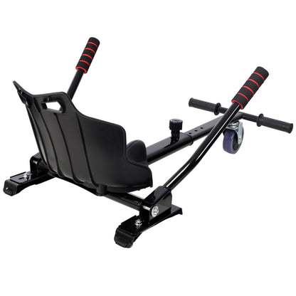 Hoverboard Seat Attachment Go-Kart,Fits 6.5" 8"10" Hoverboards,Sturdy Adjustable Off-Road Frame,Hover Cart for Family Fun,not include Hoverboard,Black image 4