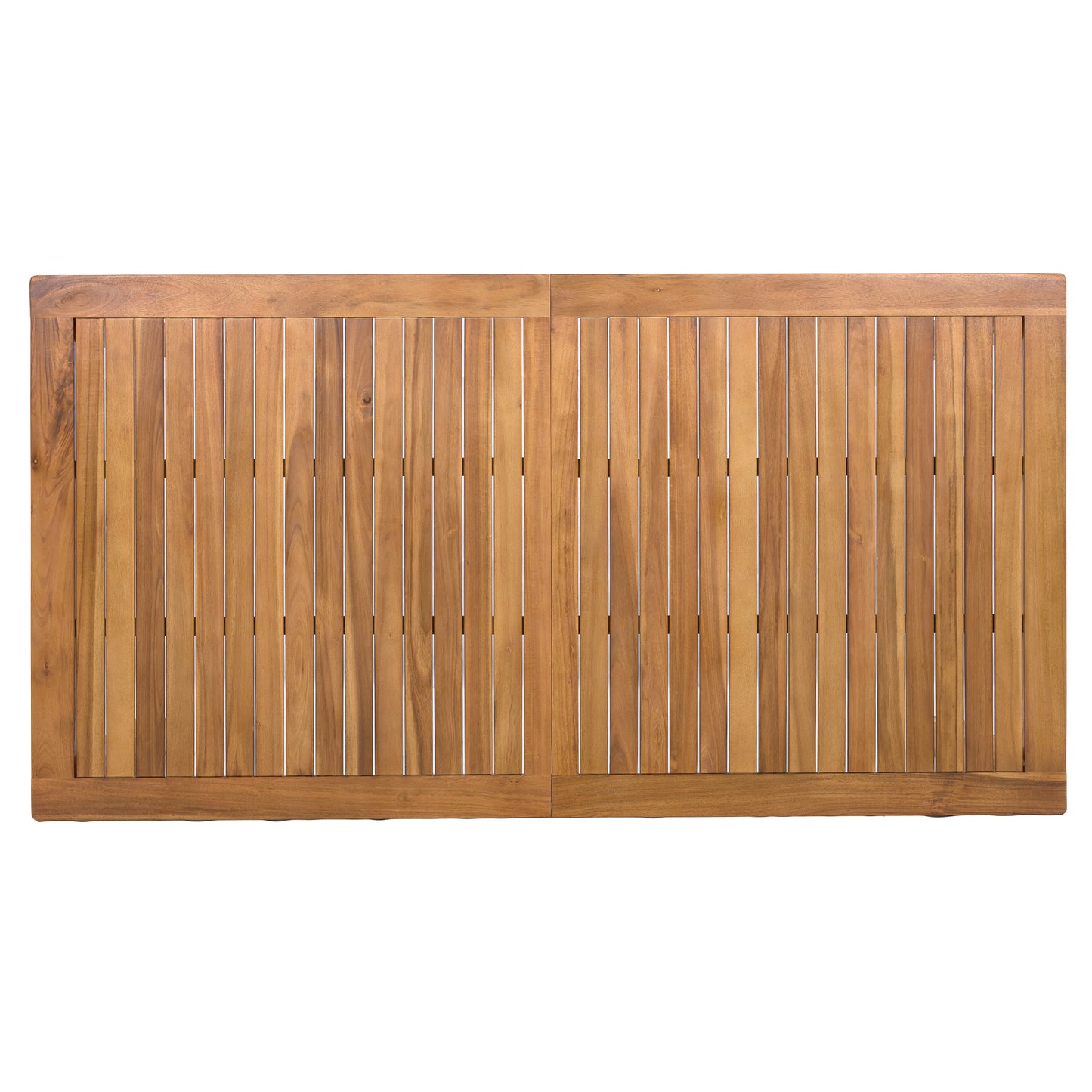 TOPMAX Patio Wooden Dining Table, Outdoor 67"L Rectangular Table for Poolside, Backyard, Garden, Indoor/Outdoor, Natural image 7