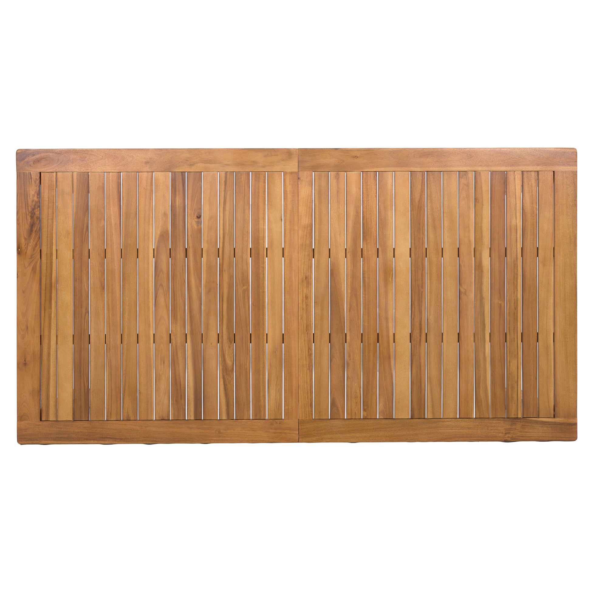 TOPMAX Patio Wooden Dining Table, Outdoor 67"L Rectangular Table for Poolside, Backyard, Garden, Indoor/Outdoor, Natural image 7