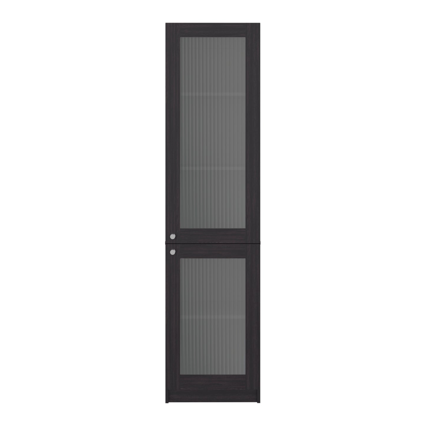 Surry Tall Bookcase 71" H with 2 Fluted Panel Doors and Five Interior Shelves, Black Wengue image 6
