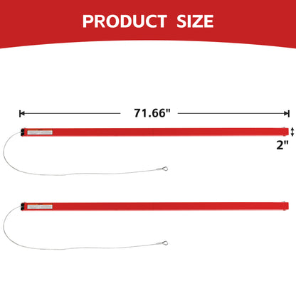 Tailgate Utility Trailer Gate Liftgate Ramp Lift 2 Sided Lift Assist System Fit for Open Utility Trailers Tailgate and Ramp New Upgrades, Red image 7