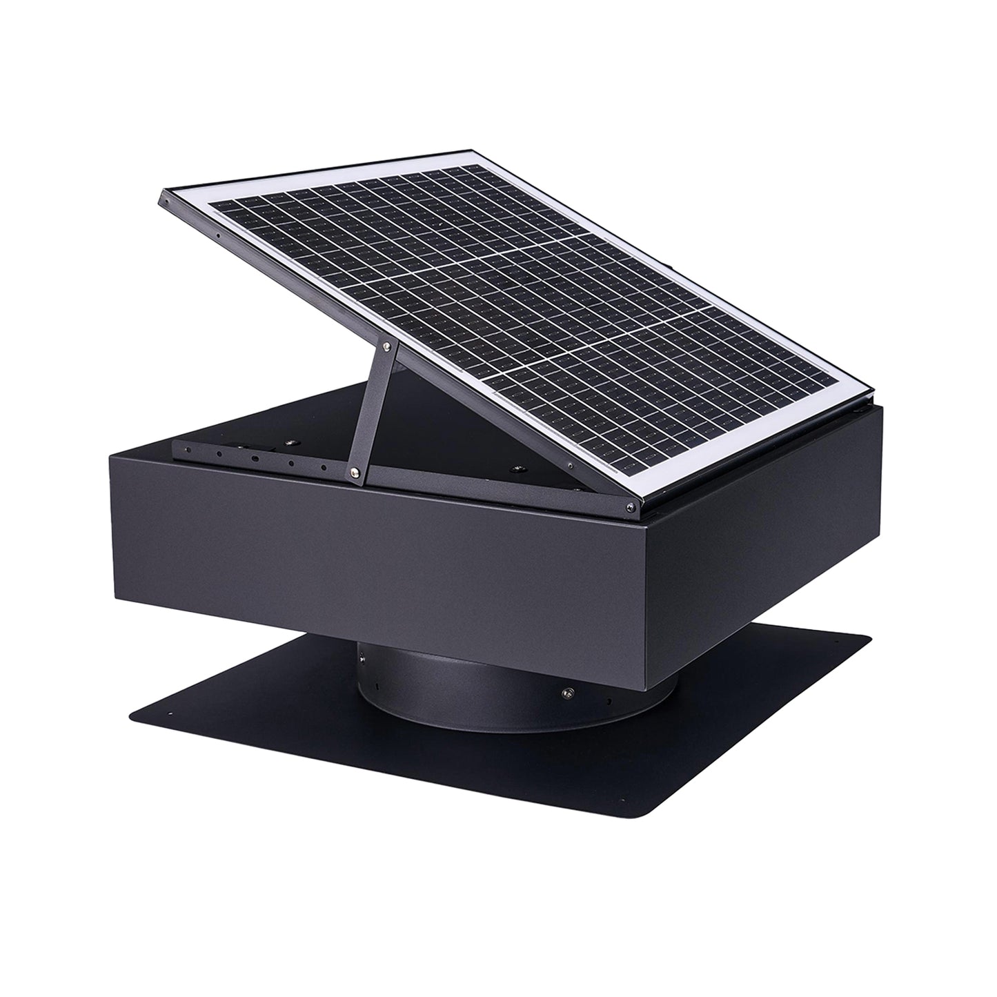 12" Solar Roof Vent Fan,40W Dual Power Attic Exhaust Fan with 3-Speed Remote & 25°C Auto Start,1200 CFM,MPPT Controller Solar Ventilator image 9