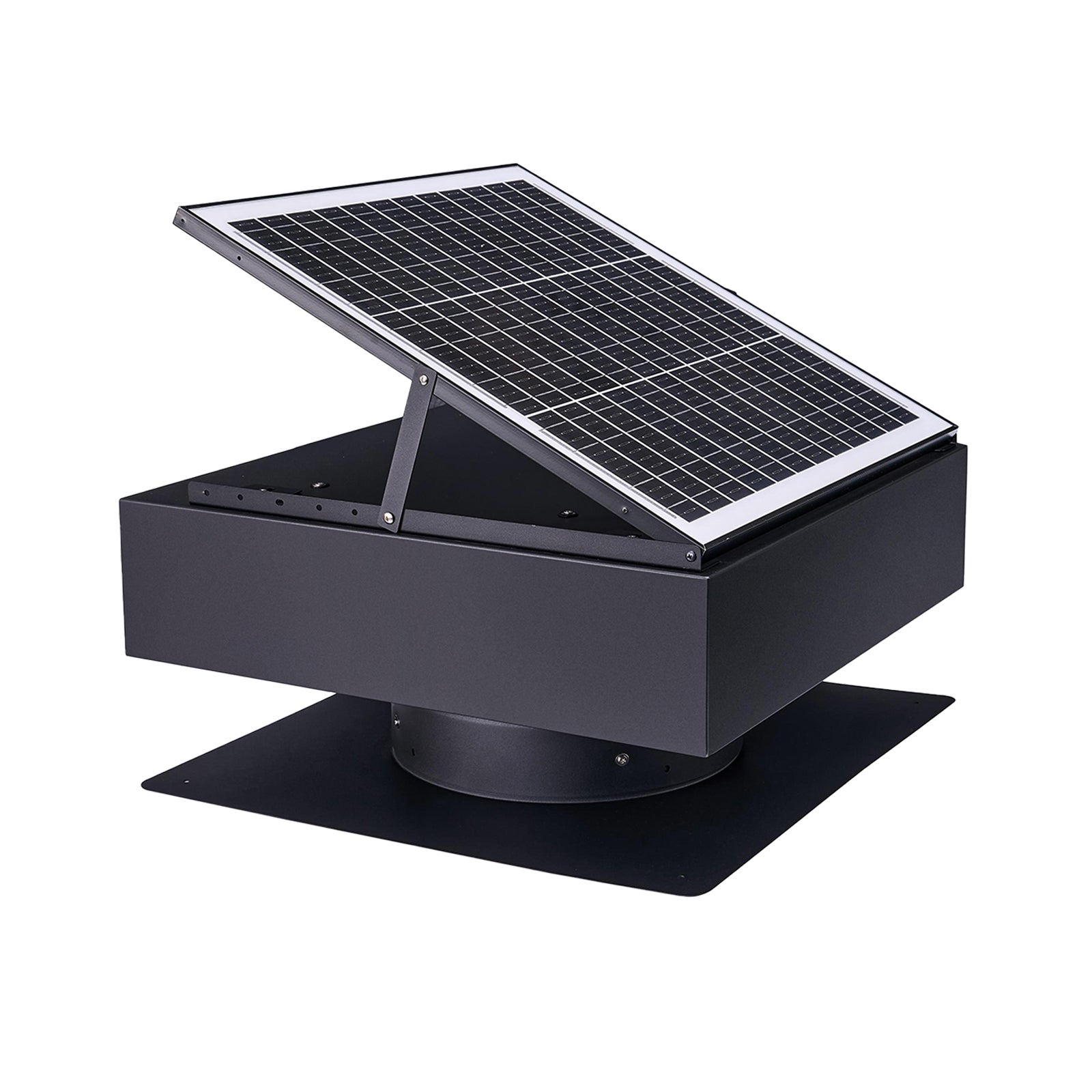12" Solar Roof Vent Fan,40W Dual Power Attic Exhaust Fan with 3-Speed Remote & 25°C Auto Start,1200 CFM,MPPT Controller Solar Ventilator image 9