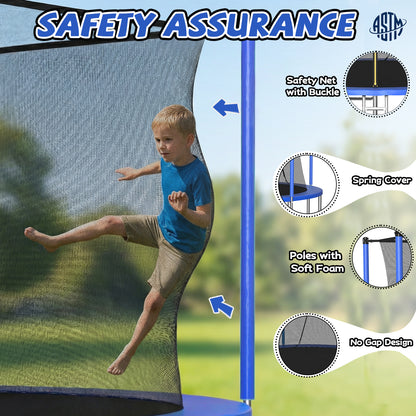 14FT Trampoline,Sports Fitness Trampolines with Enclosure Net, Recreational Trampolines for Outdoor Indoor image 5