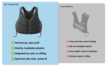 10LBS Adjustable Weighted Vest for Women, Breathable Workout Vest with Zipper & Lace-Up Design, for Running, Walking & Strength Training image 5