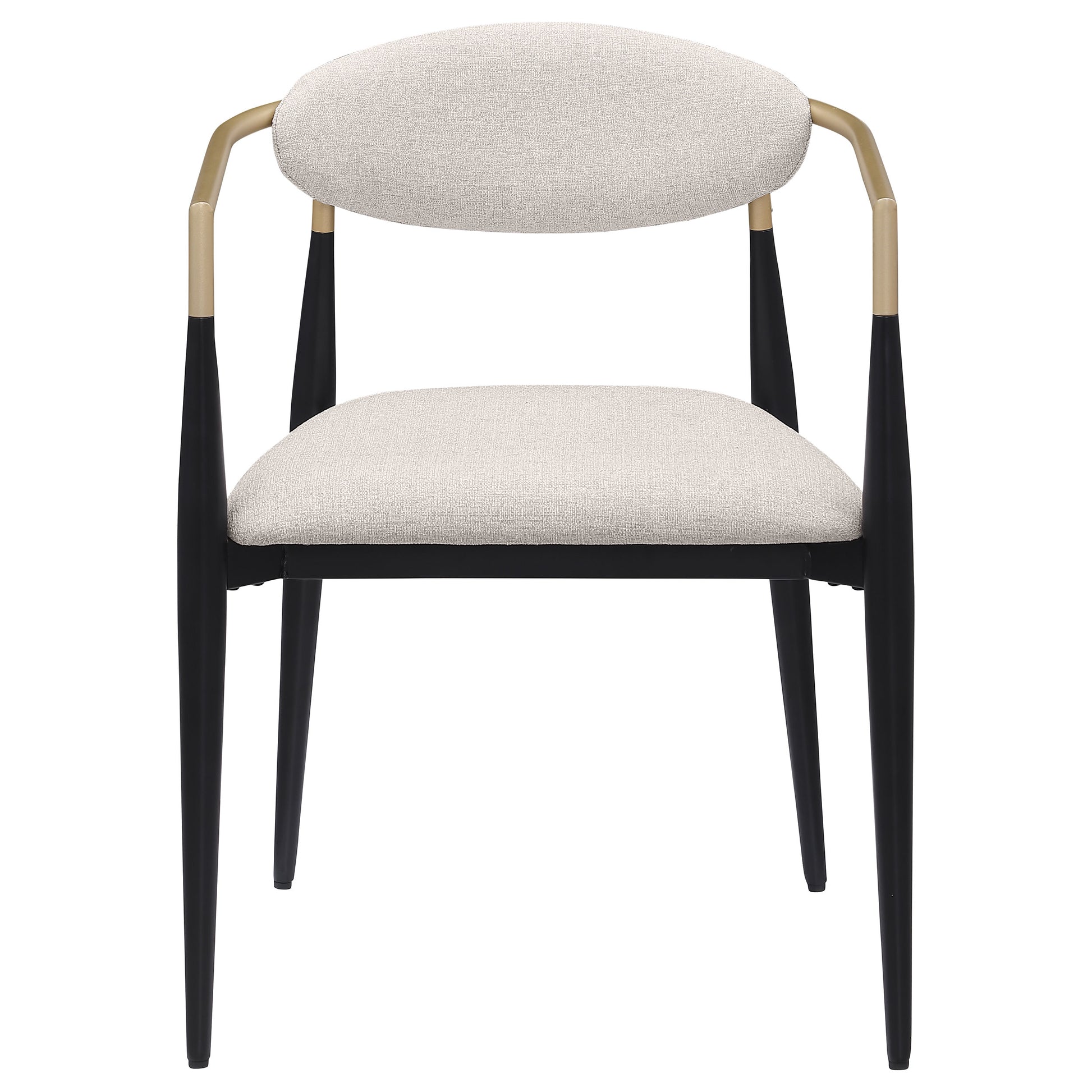 Mistra Beige Fabric Upholstered Dining Arm Chair (Set of 2) image 5