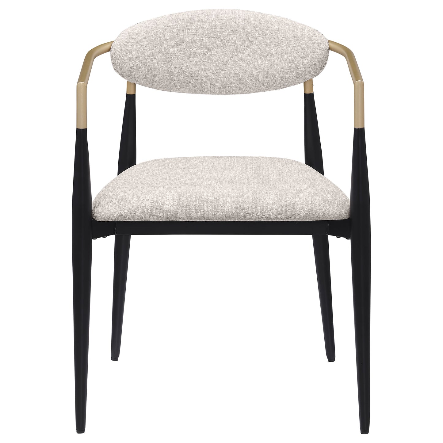 Mistra Beige Fabric Upholstered Dining Arm Chair (Set of 2) image 5
