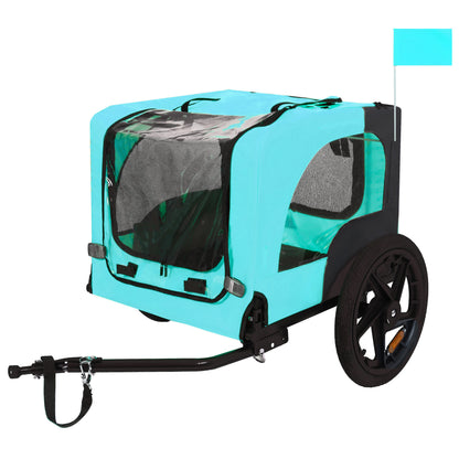 Pet Bike Trailer Dog Cart for Bicycle,Suitable for Small and Medium Pets, Easy Folding Cart Frame, Quick Release Wheel, Non-Slip Floor, Internal Leash image 2