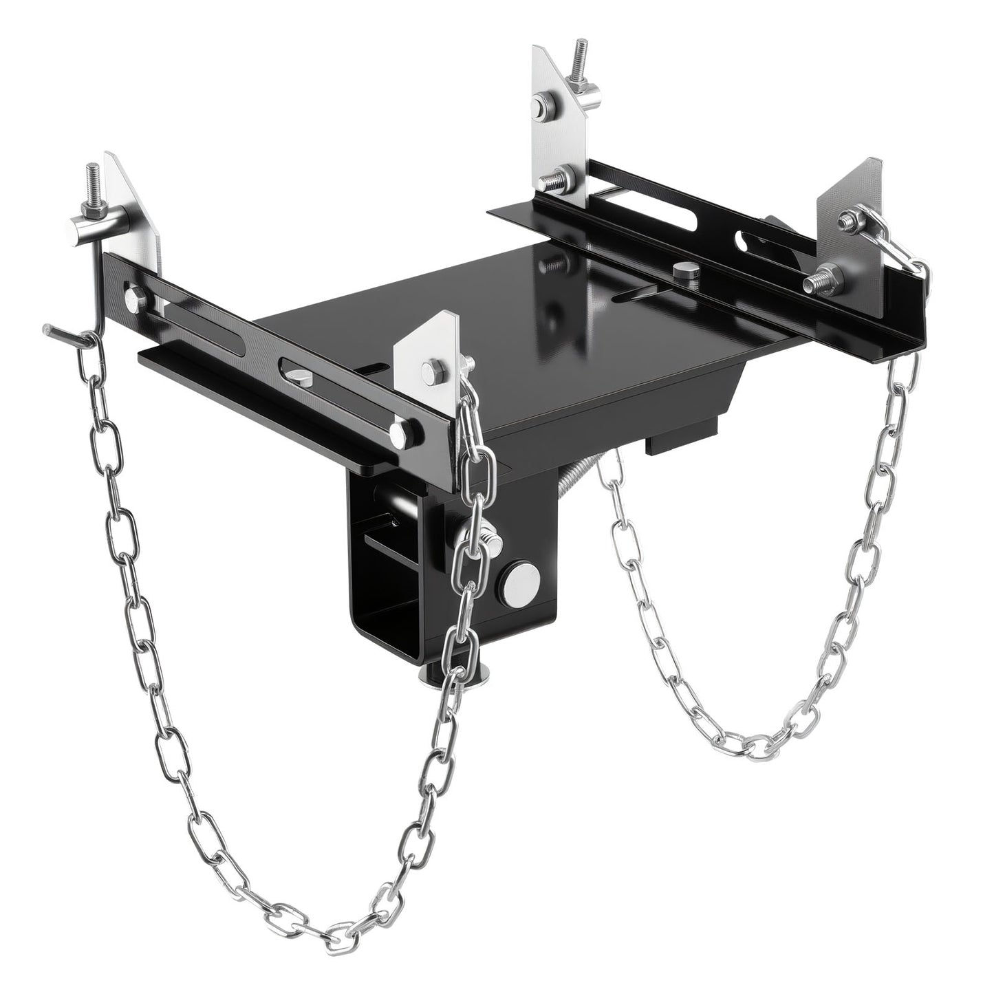 Transmission Jack Adapter, 1100 lbs / 0.5 Ton Load Capacity Automotive Transmission Lift Adapter, Heavy-Duty Steel, for Floor Jack with 1-1/5 in Detachable Saddle Shaft, for Garage, Repair Shop image 1