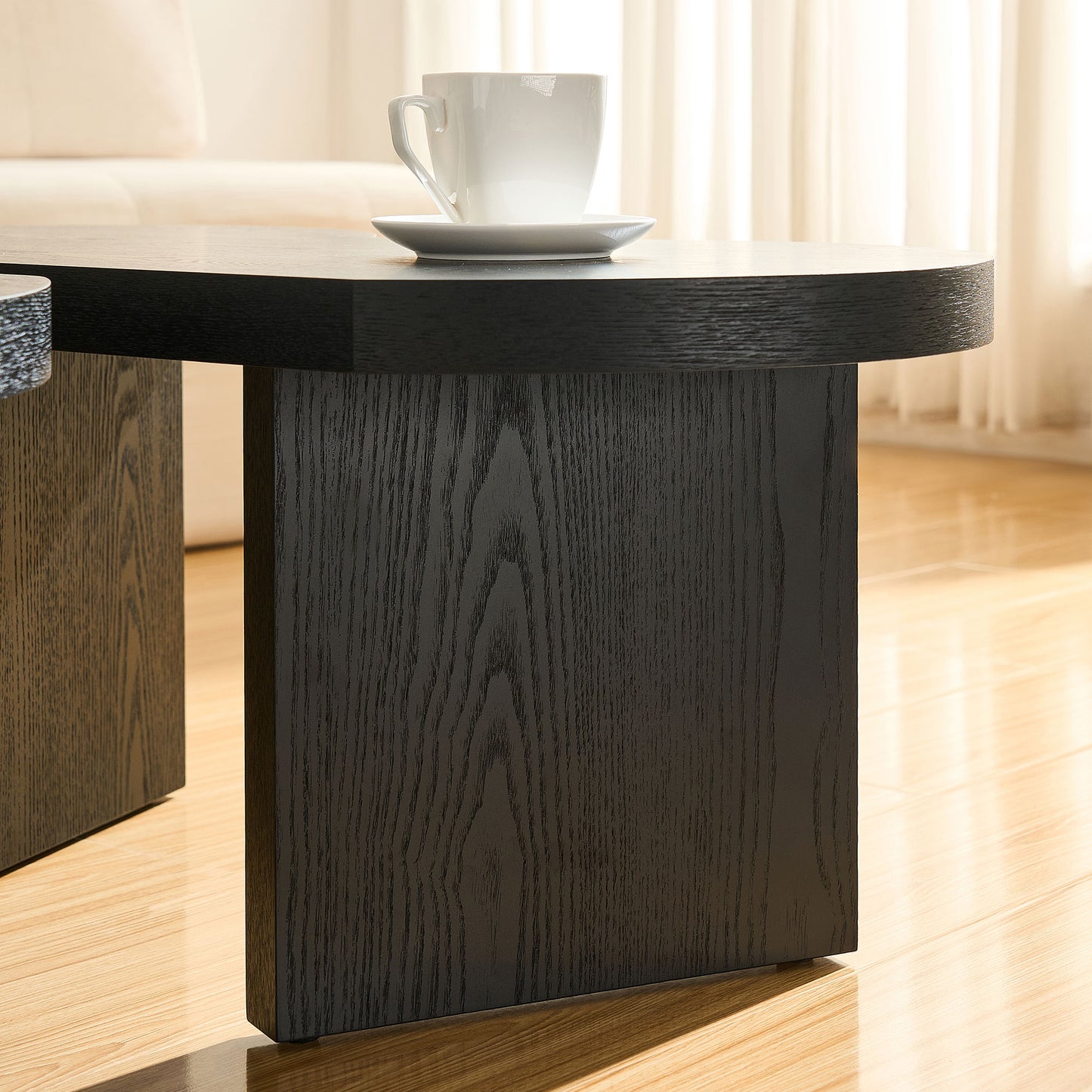 Modern Butterfly MDF Coffee Table, Used In Living Rooms, Bedrooms, Offices, With A Butterfly Shaped Appearance, Black image 8