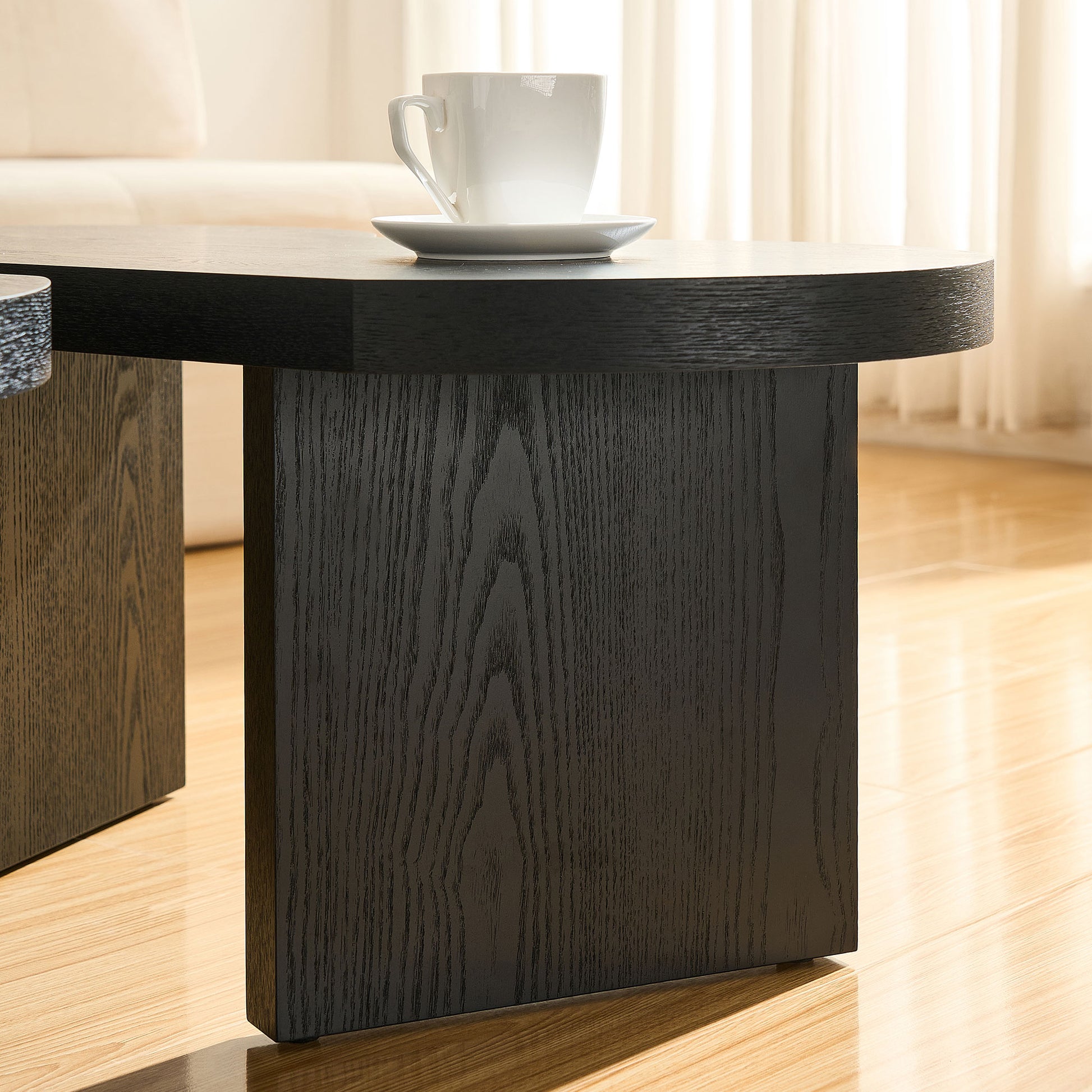 Modern Butterfly MDF Coffee Table, Used In Living Rooms, Bedrooms, Offices, With A Butterfly Shaped Appearance, Black image 8