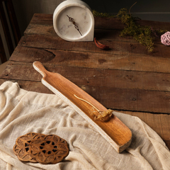 Handmade Wooden Bread Board- 18x2.5 Inches