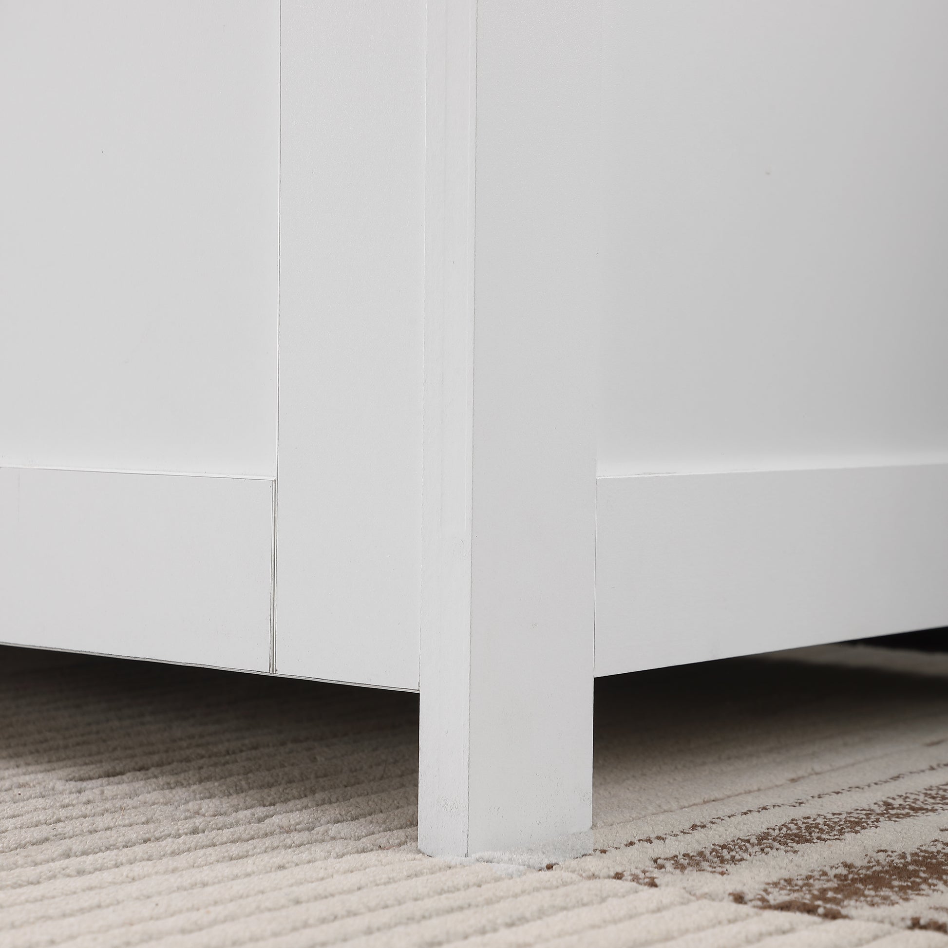 Storage Chest,Storage Bench,Retro Toy Box Organizer,Entryway Storage Bench with 2 Hinges,Easy Assembly,White image 11