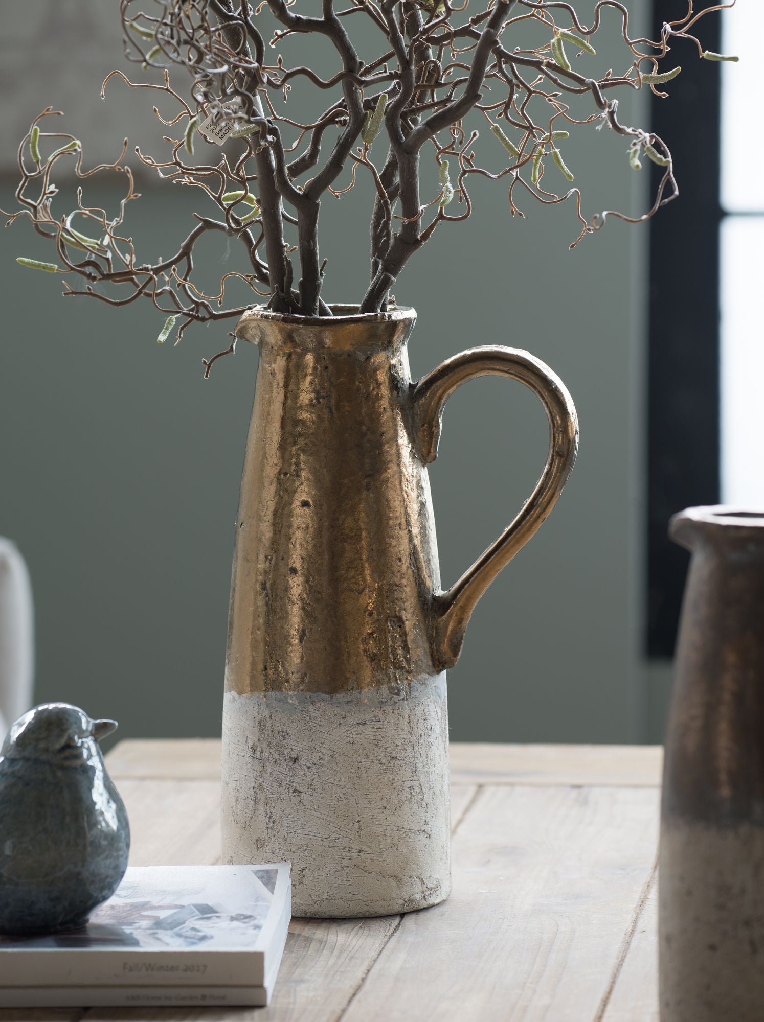 8.9" x 5.7" x 14.4" Candia Terracotta Pitcher, Sienna Brown image 11