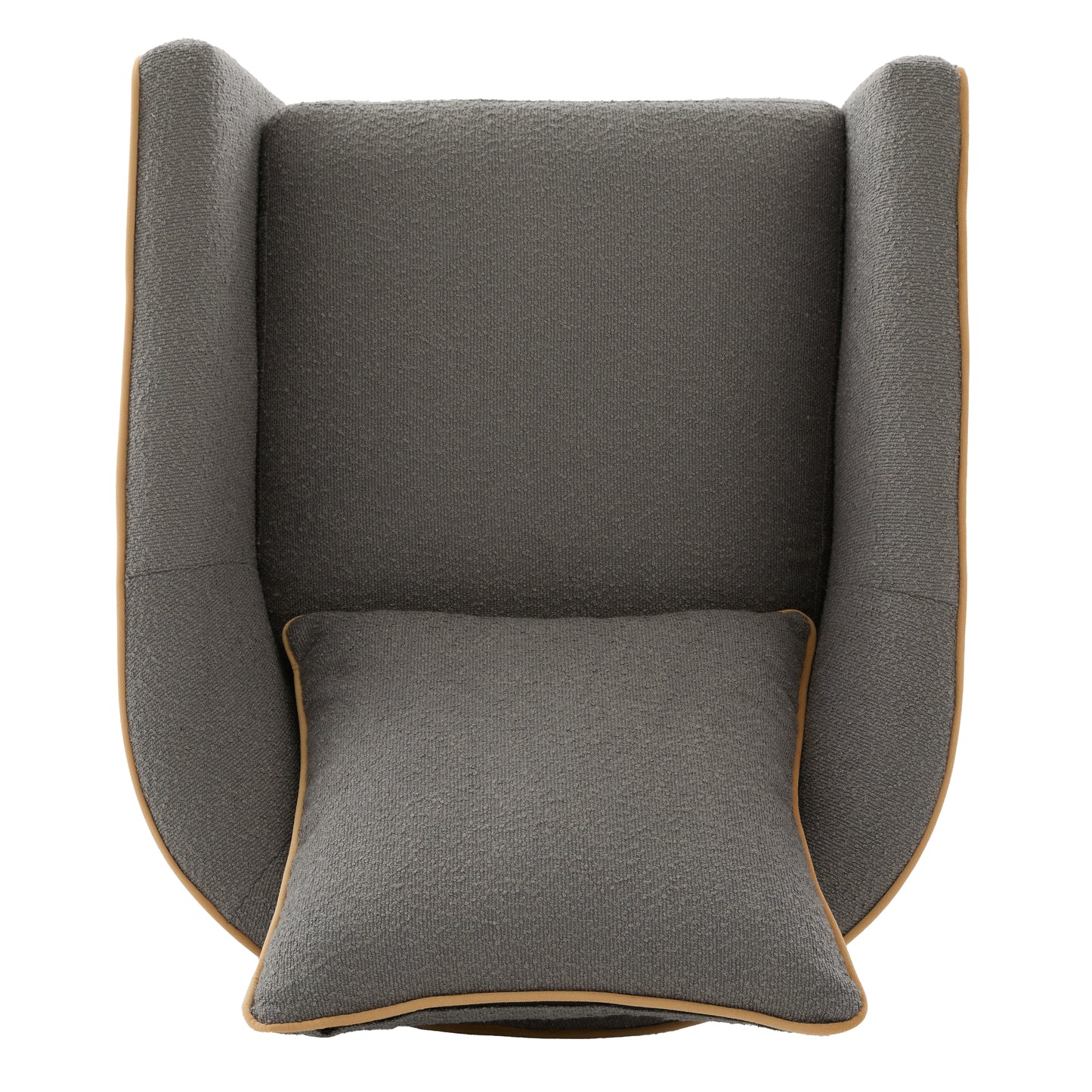 Swivel Accent Chair Upholstered Club Chair Barrel Sofa Chair for Living Room, Reading Corner, and Small Spaces, Light Grey image 11