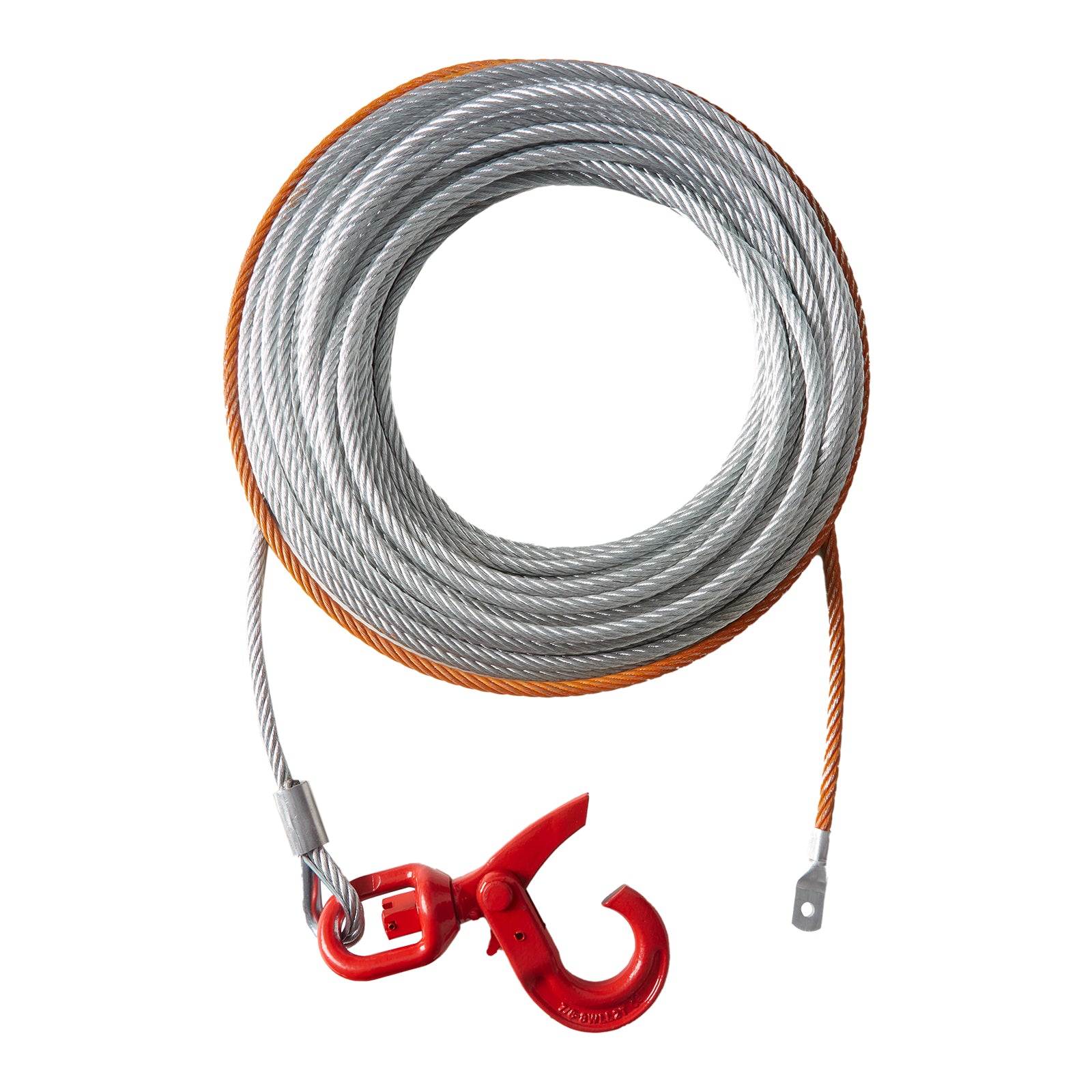 Galvanized Steel Winch Cable, 3/8 Inch x 75 Feet 15,200 lbs Breaking Strength, Wire Winch Rope with Swivel Hook, Towing Cable Heavy Duty, Universal Fit for SUV, Large Off-Road Vehicle, Truck image 9