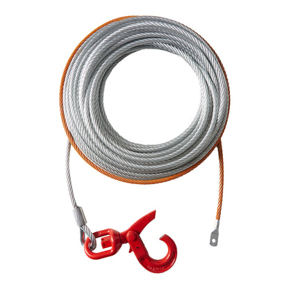 Galvanized Steel Winch Cable, 3/8 Inch x 75 Feet 15,200 lbs Breaking Strength, Wire Winch Rope with Swivel Hook, Towing Cable Heavy Duty, Universal Fit for SUV, Large Off-Road Vehicle, Truck image 9