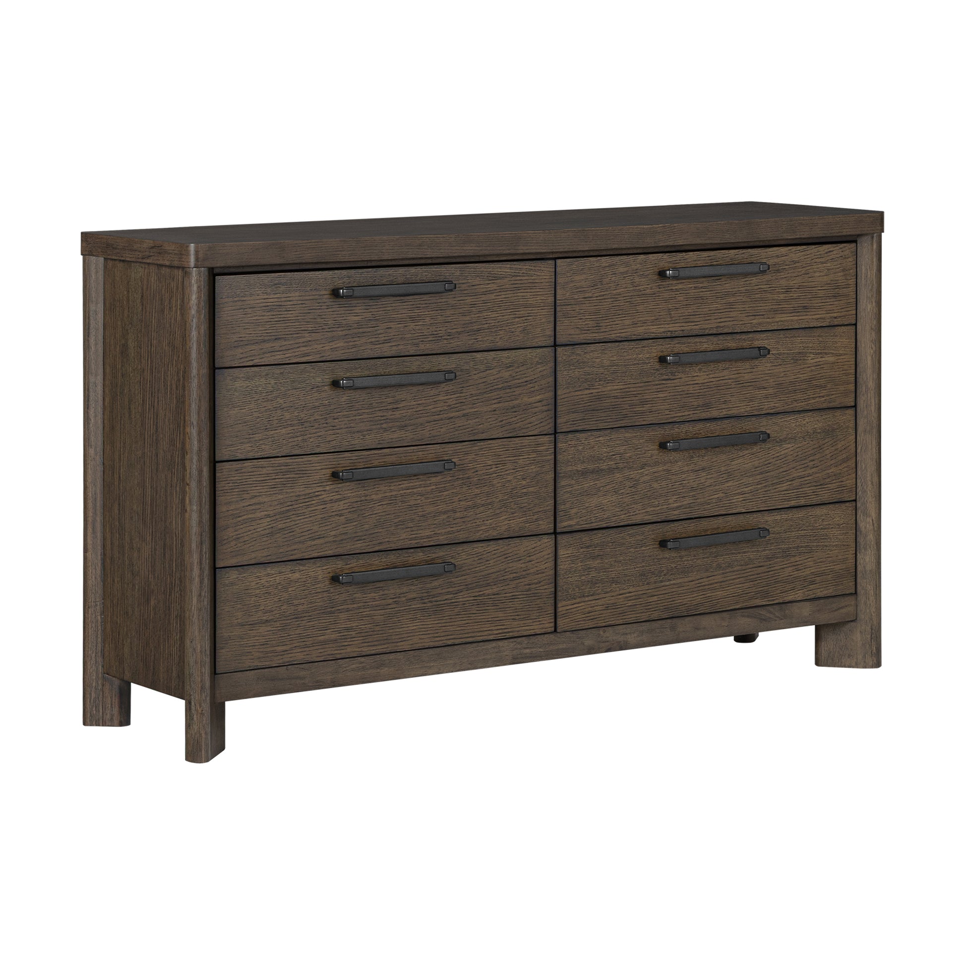 Dark Oak 8-Drawer Dresser image 1