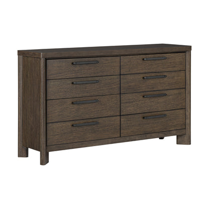 Dark Oak 8-Drawer Dresser image 1