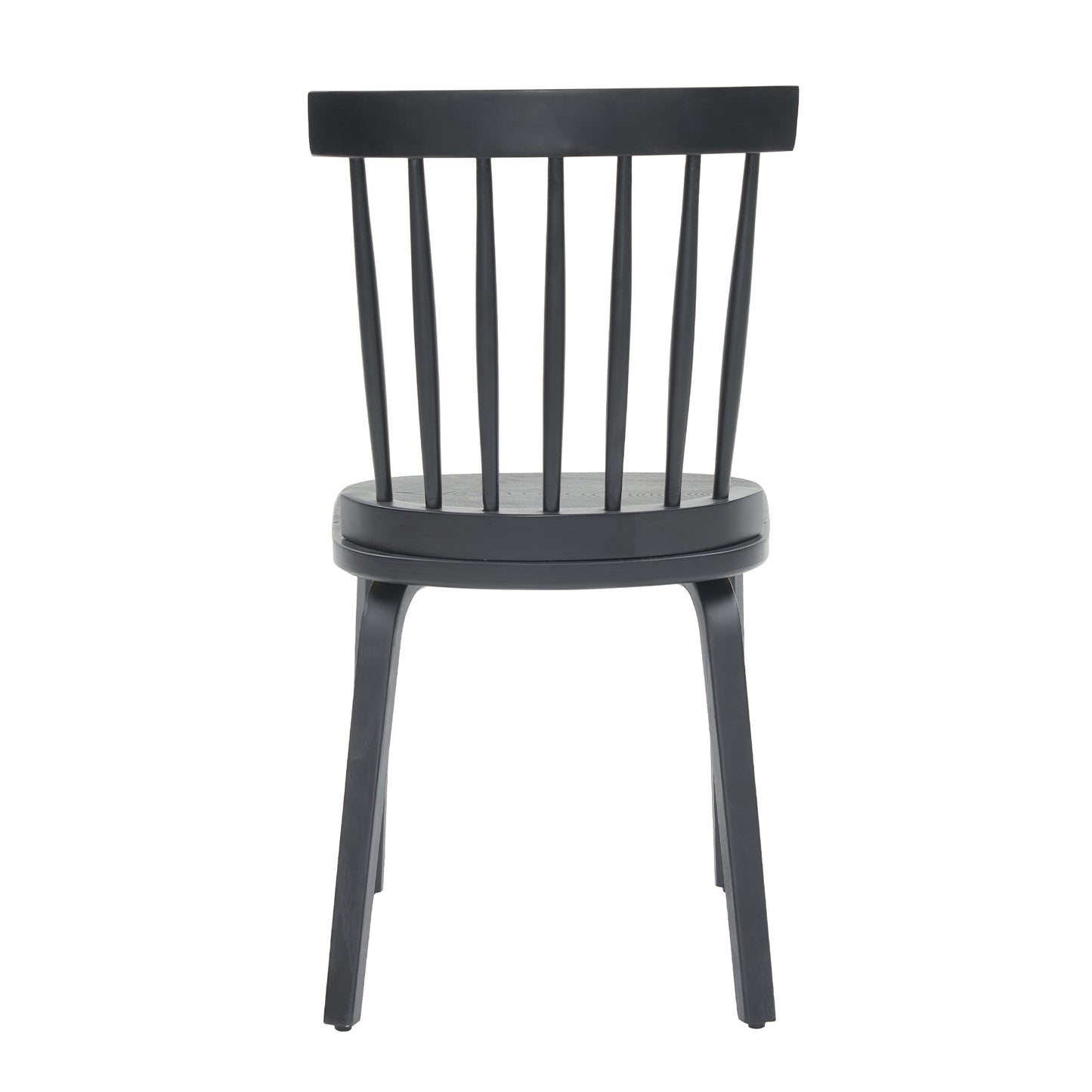 Windsor Dining Chairs Set of 4,Wood Farmhouse Spindle Back, Widen Seat, Mid-Century Modern French Country Style, for Living Room Restaurant, Black image 6