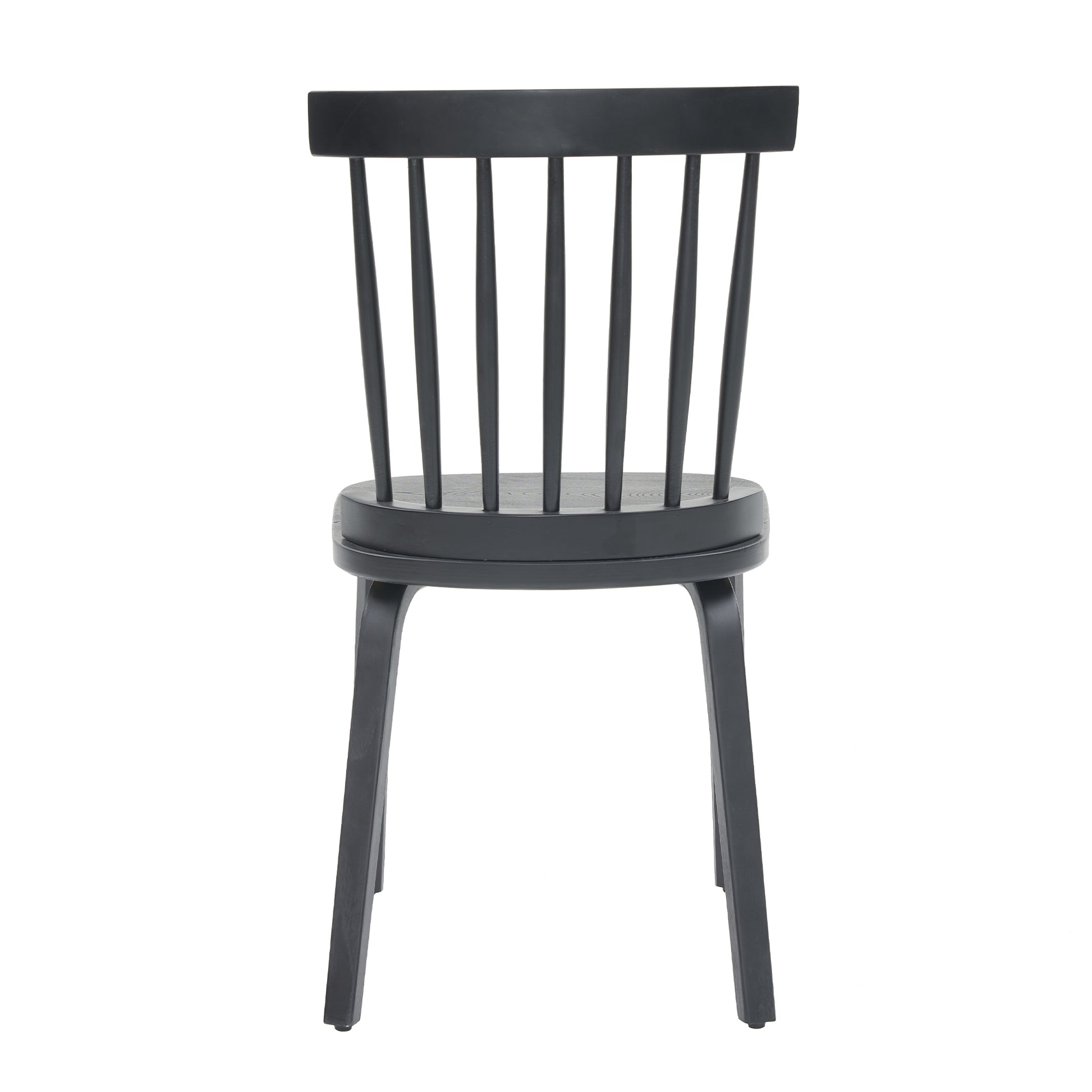 Windsor Dining Chairs Set of 4,Wood Farmhouse Spindle Back, Widen Seat, Mid-Century Modern French Country Style, for Living Room Restaurant, Black image 6
