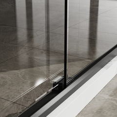 Goodyo 48" x 72" Double Sliding Glass Shower Door with SGCC Glass
