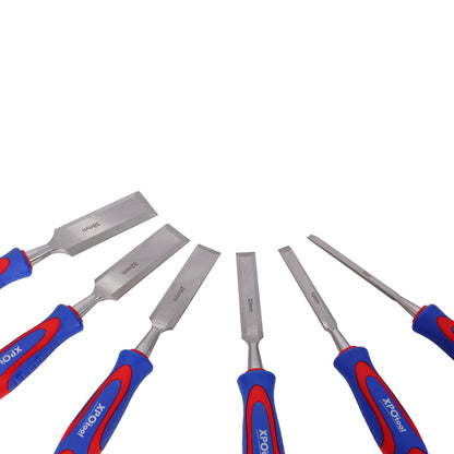 10Pcs Premium Wood Chisel Set – Includes 6Pcs Wood Chisels, 1 Honing Guide, 1 Sharpening Stone & 2 Carpenter Pencils, Heat-Treated Cr-V Alloy Steel Blades image 5