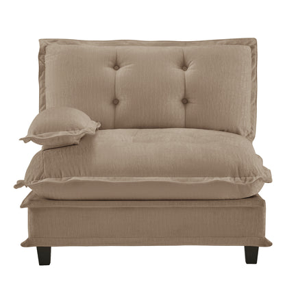 73 LSF Sofa Chenille- Light Brown image 1