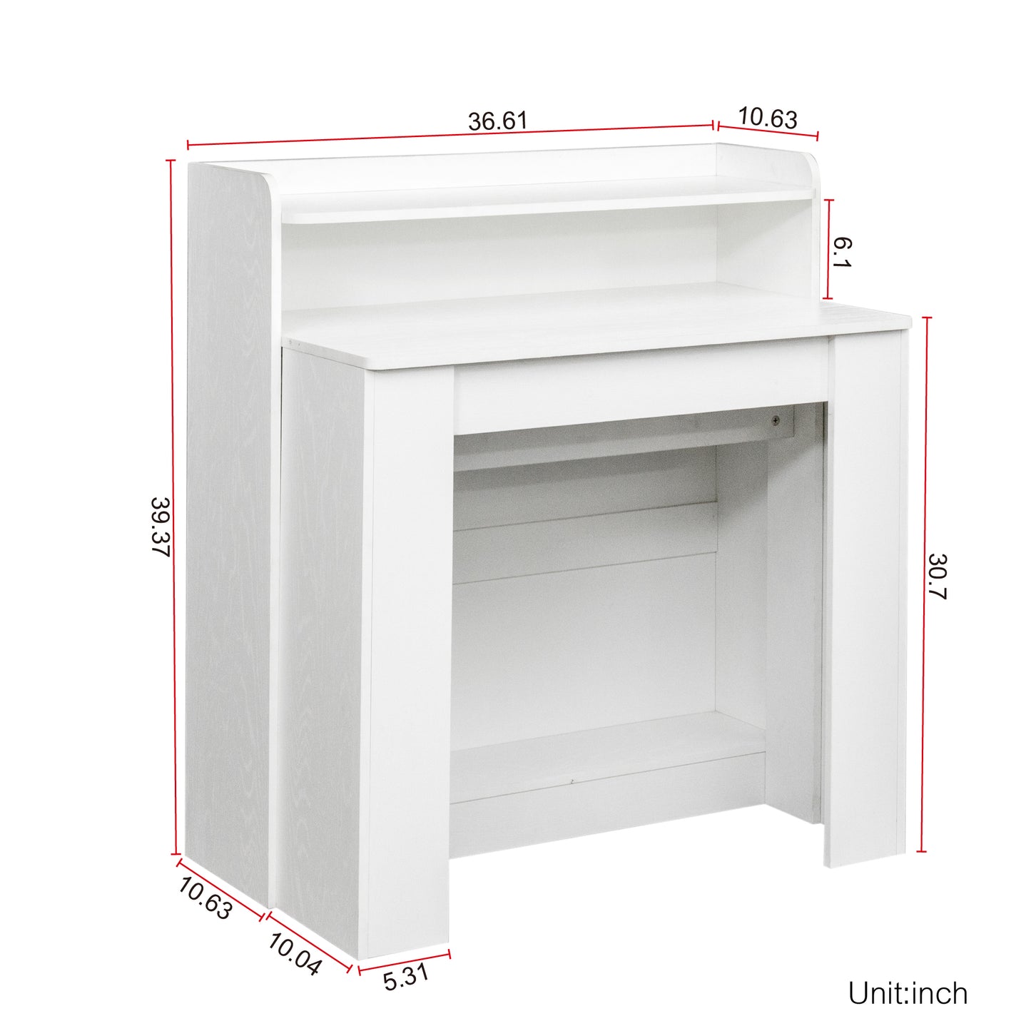 Modern Extendable Dining Table with Storage image 4