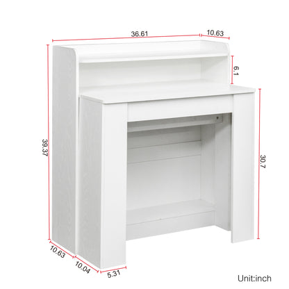 Modern Extendable Dining Table with Storage image 4