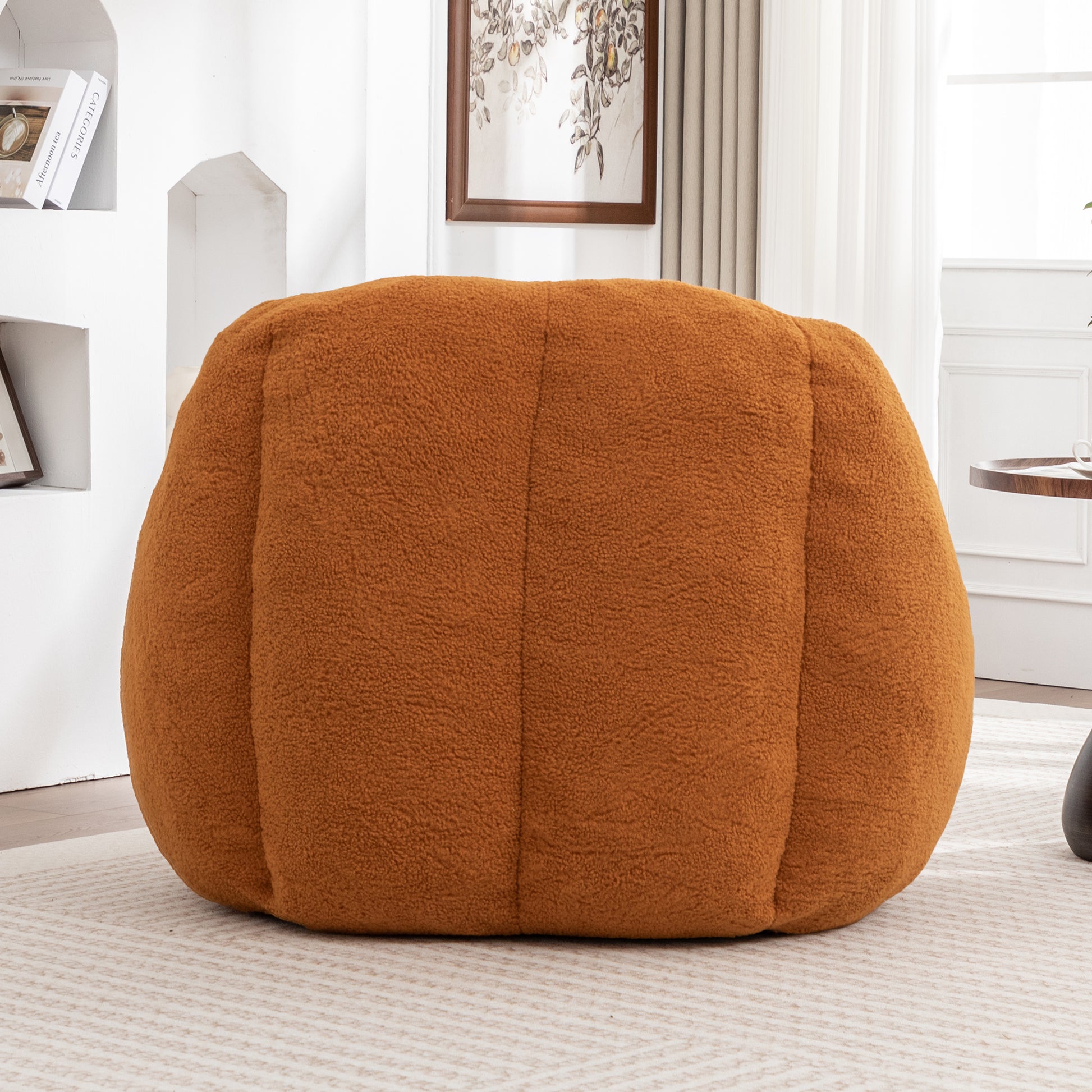 Bean Bag Chair with Filler, Bean Bag Sofa with Tufted Soft Stuffed Filling, Fluffy and Lazy Sofa, Comfy Cozy BeanBag Chairs with Memory Foam for Dorm, Apartment, Living Room image 7