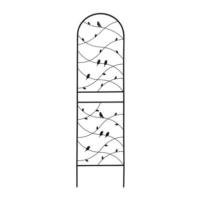 4 Pack Metal Garden Trellis 71" x 19.7" Rustproof Trellis for Climbing Plants Outdoor Flower Support Bird Deco Black image 9
