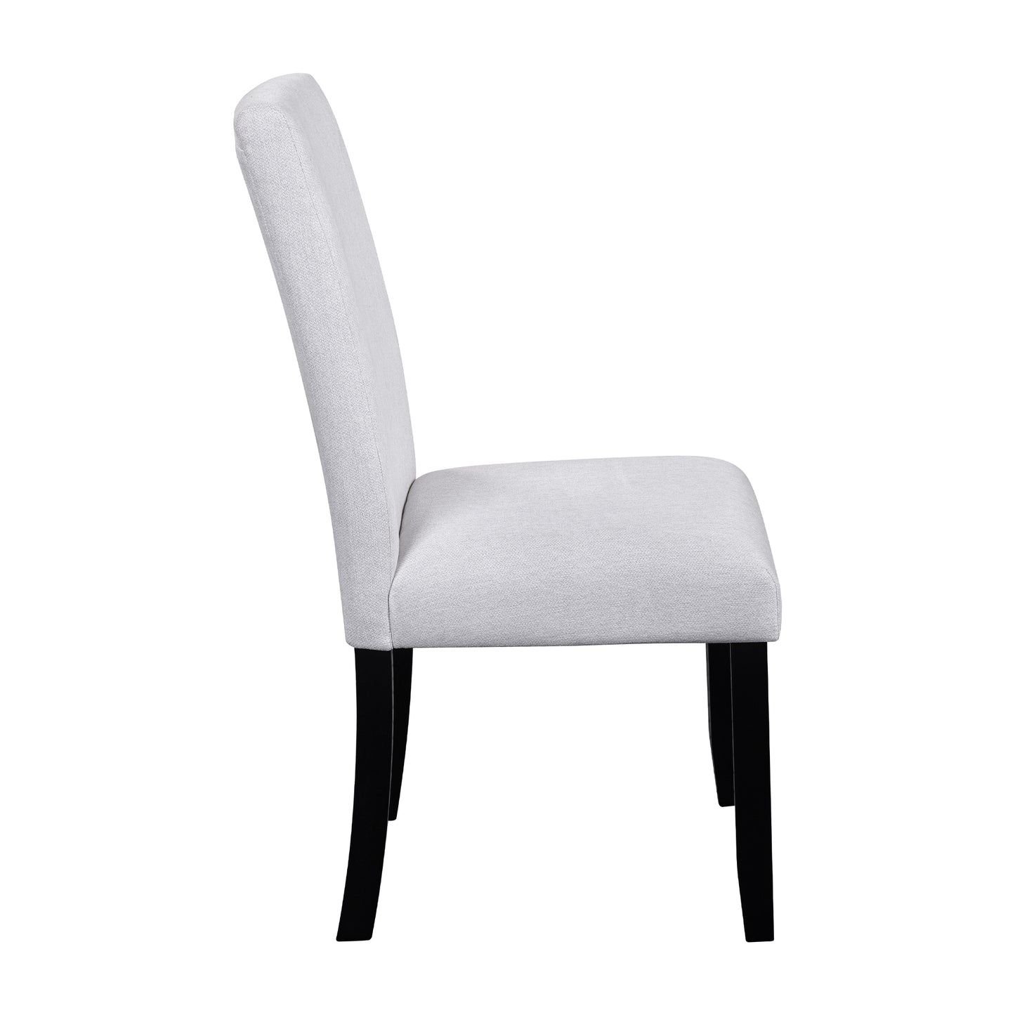 Modern Dining Room Chairs Set of 4, Accent Diner Chairs Upholstered Fabric Side Stylish Kitchen Chairs with Solid Wood Legs and Padded Seat - Beige image 7