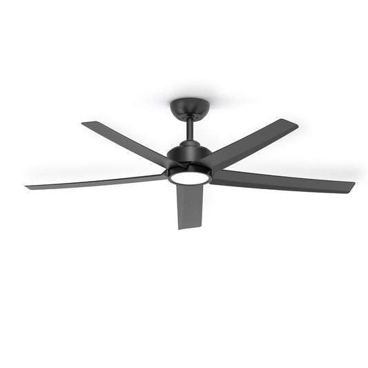 52 inch ceiling fan with lights black modern design