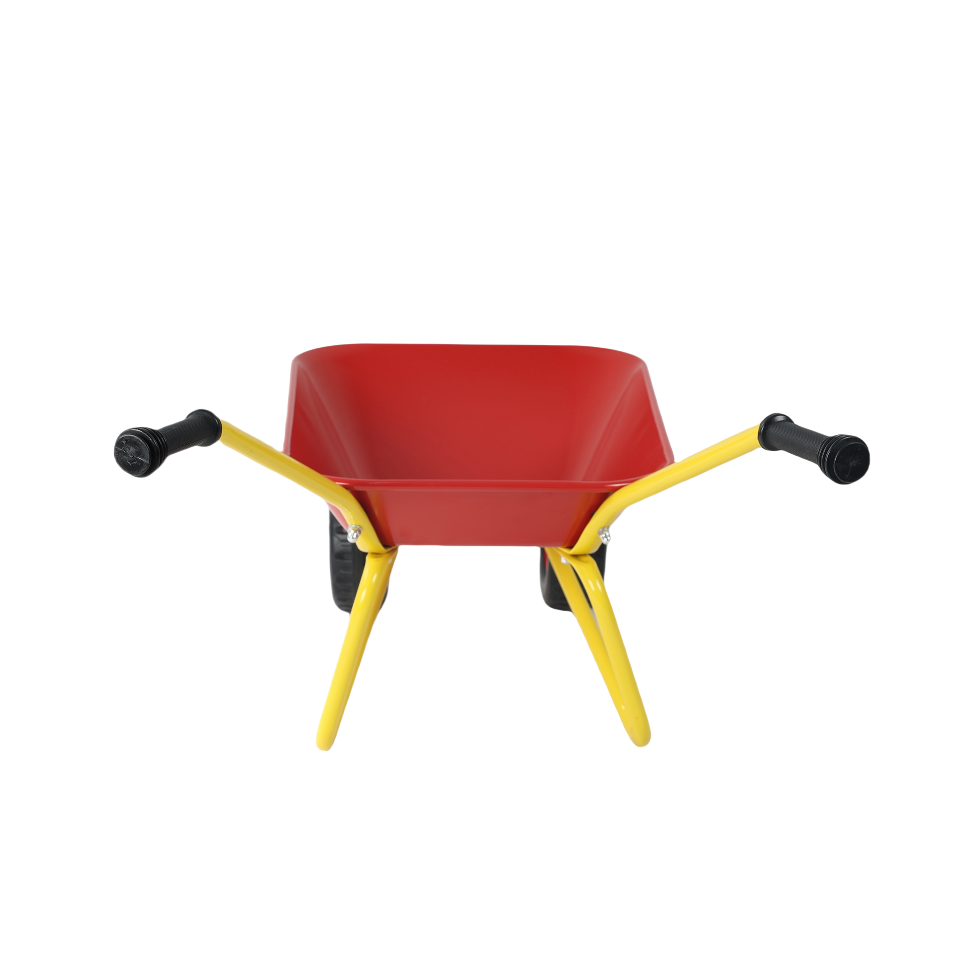 Children's metal trolley, Load-bearing capacity: 33LBS,children's heavy vehicle, metal structure two-wheeled trolley, steel pallet, can be used in gardens, loading leaves, soil, sand, etc. (red) image 4