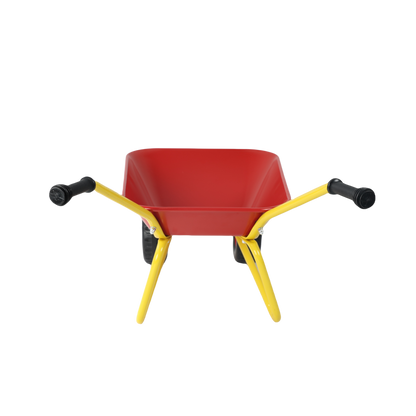 Children's metal trolley, Load-bearing capacity: 33LBS,children's heavy vehicle, metal structure two-wheeled trolley, steel pallet, can be used in gardens, loading leaves, soil, sand, etc. (red) image 4