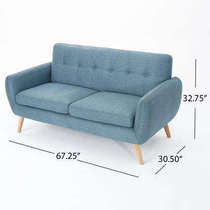 67.25" Button Tufted Loveseat image 6