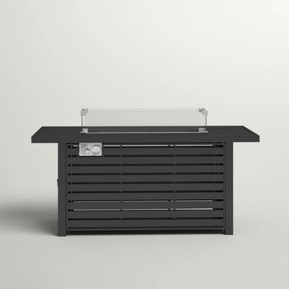 24" Steel Propane Fire Pit Table with Cover image 3